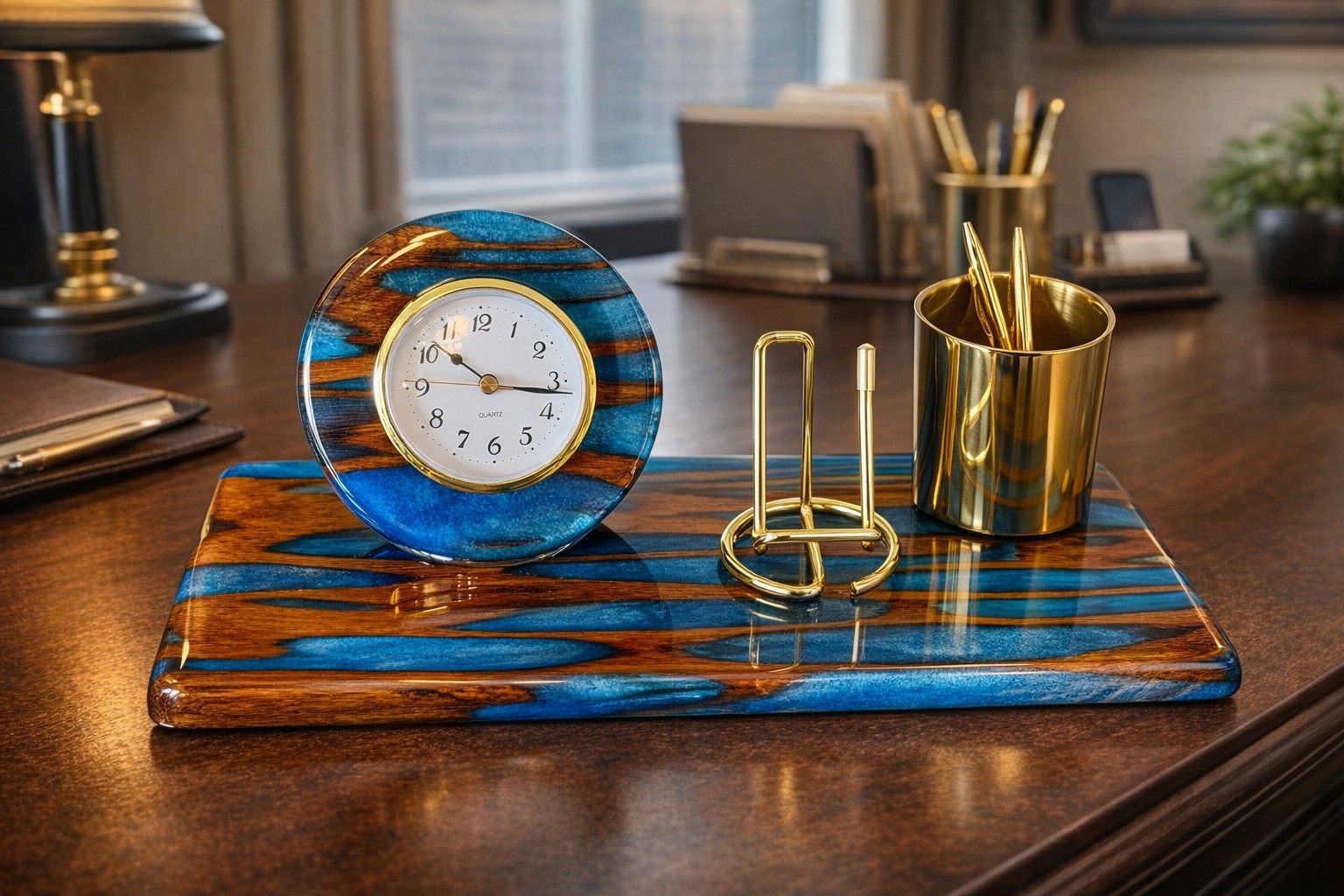 Blue Meridian Desk Set